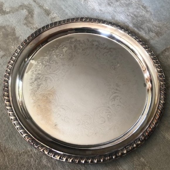 Silver plated platter - Picture 1 of 3
